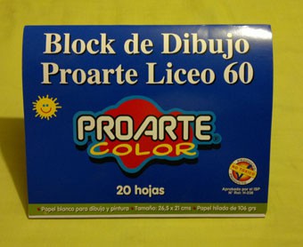 Block de dibujo tamaño liceo $360